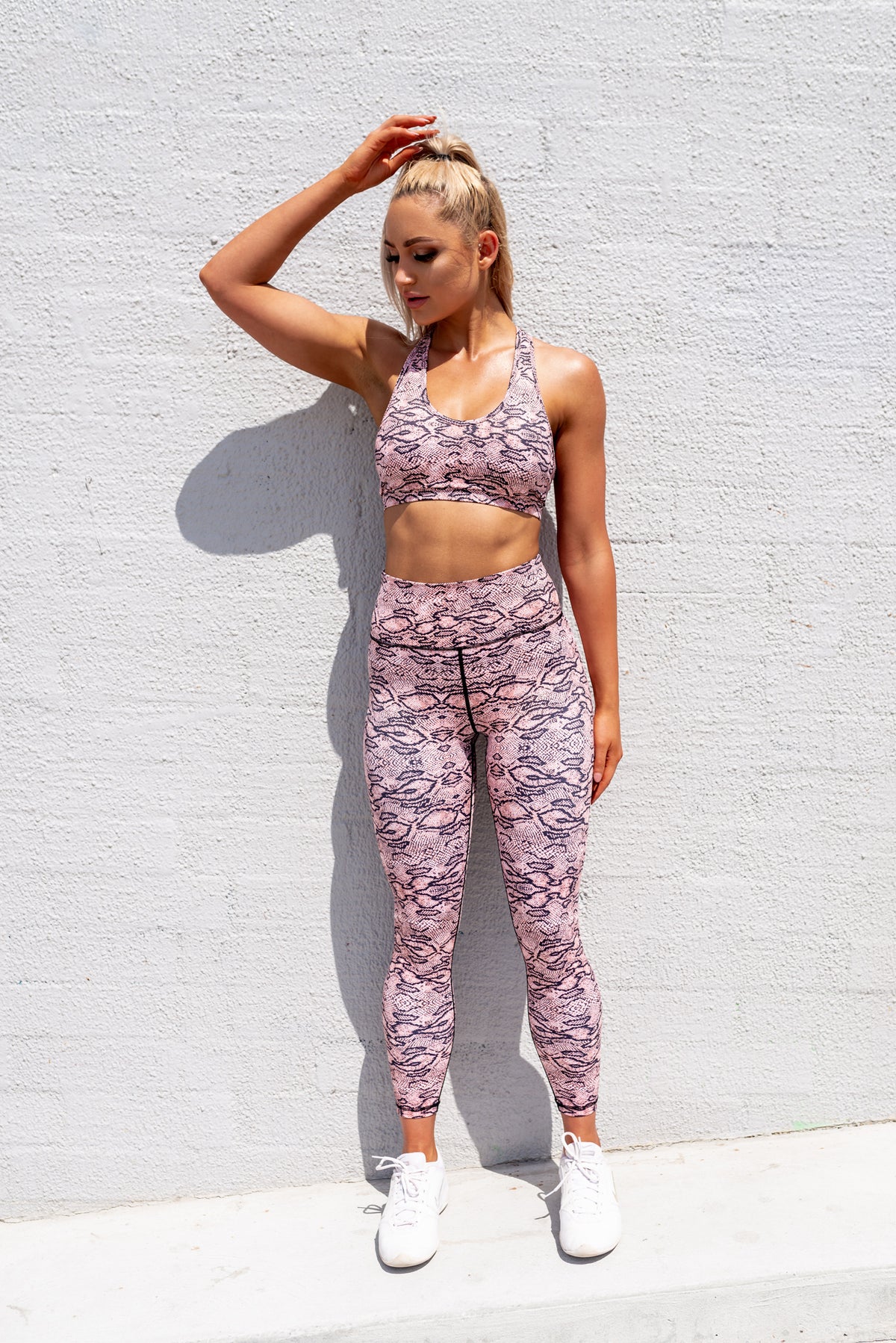 Blush Python Bra