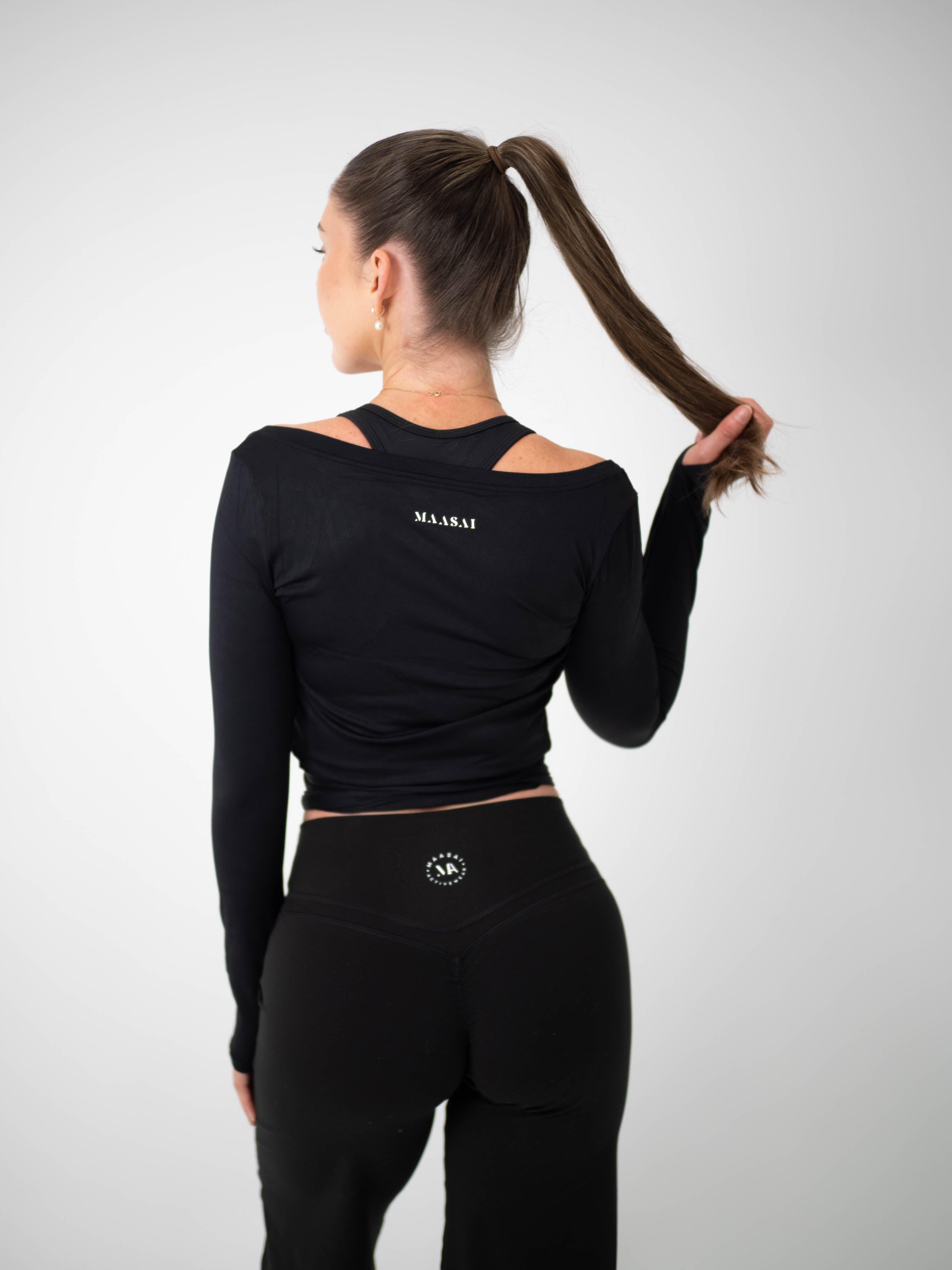 Ballet Black Wrap Top