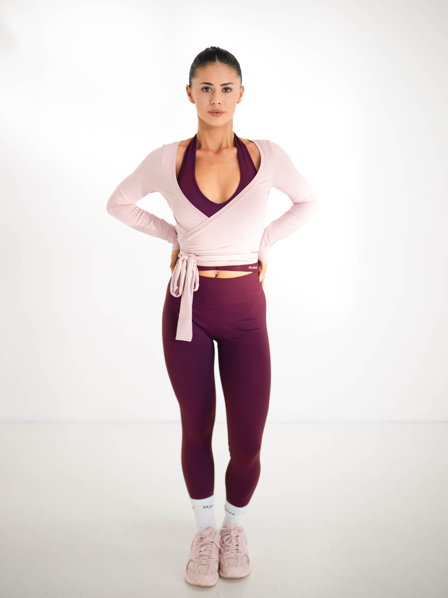 Ballet Pink Wrap Top