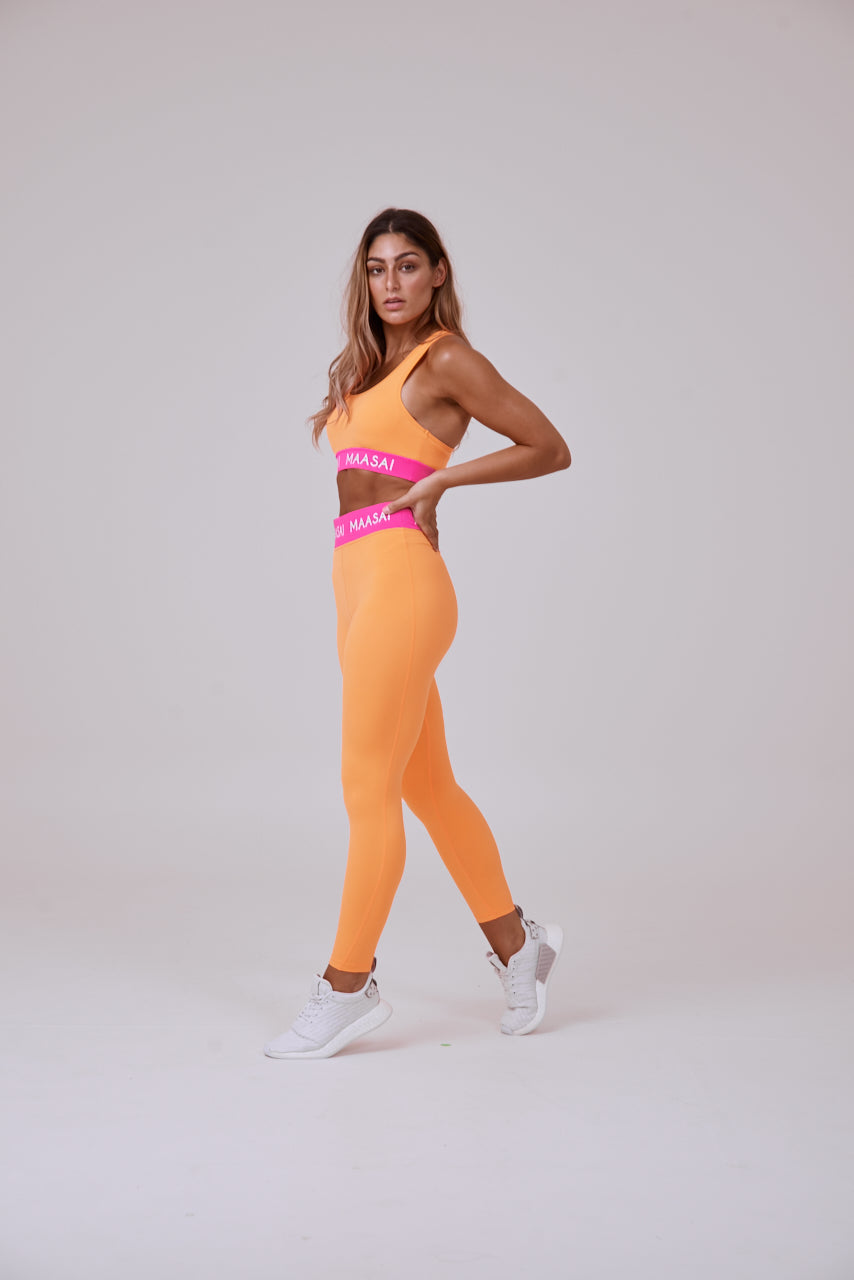 Sunset Orange Tights