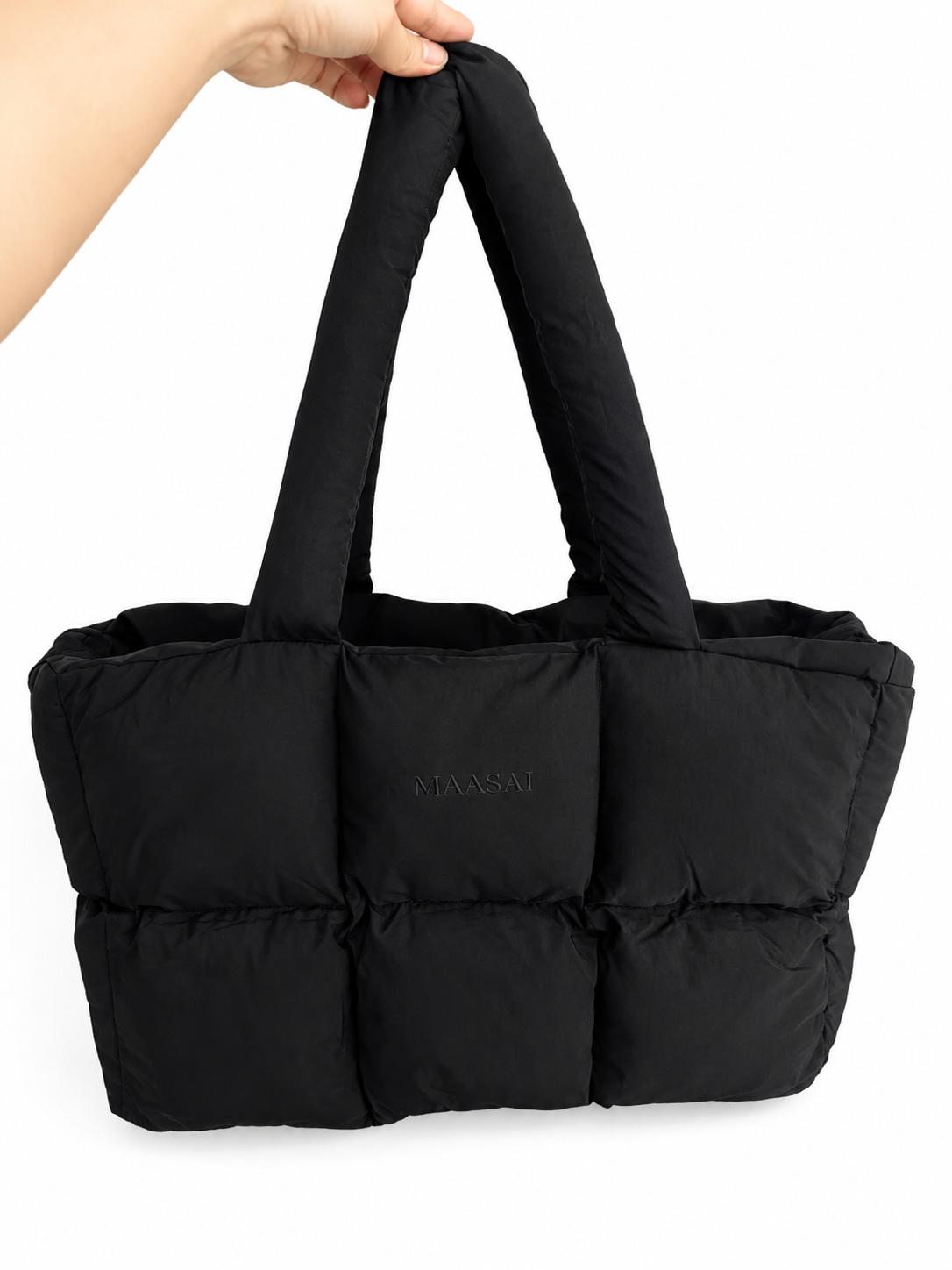 Black Puffer Tote