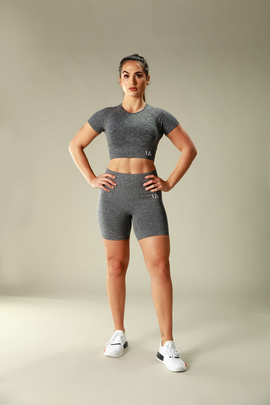 Grey Seamless Crop Top
